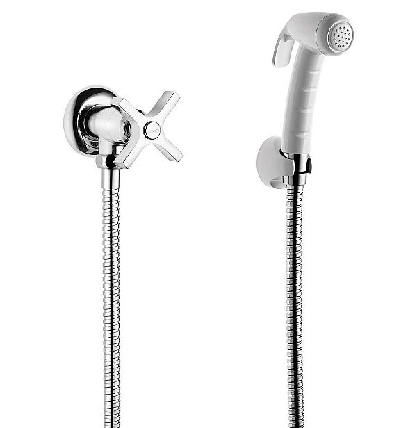 Ducha Higienica Lorenzetti Cromado Flexivel 1984 C47 1,20m