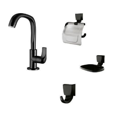 Kit de Acessórios para Banheiro Lorenzetti 2004 F61 Black