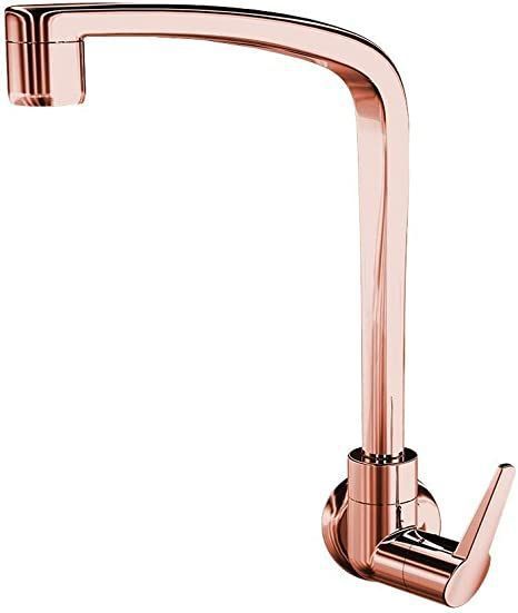 Torneira Lorenzetti Rose Gold Cozinha Parede 1168 F71