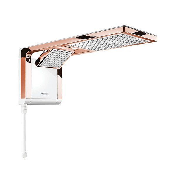 Chuveiro Lorenzetti Acqua Duo Branco com Rose 7800W