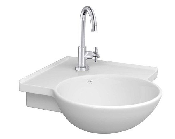 Deca Lavatório Canto L76 Branco