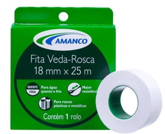 Fita Veda Rosca 18 x 25m Amanco