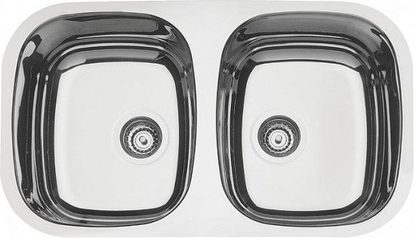 Cuba Tramontina Dupla Retangular Ver Inox 77x45 Alto Brilho