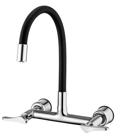 Misturador Lorenzetti Cozinha Parede Flexivel Preto 1258 B27