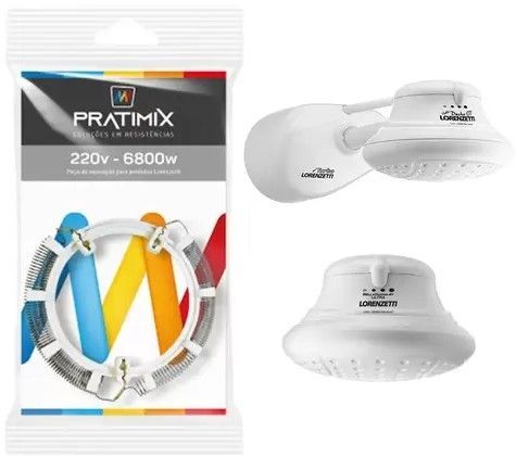 Resistencia Pratimix Lorenzetti 6800w Bella 4 Temperaturas 220v