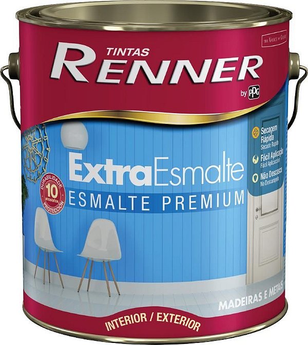 Tinta Esmalte Extra Renner 3,6l Alto Brilho Branco