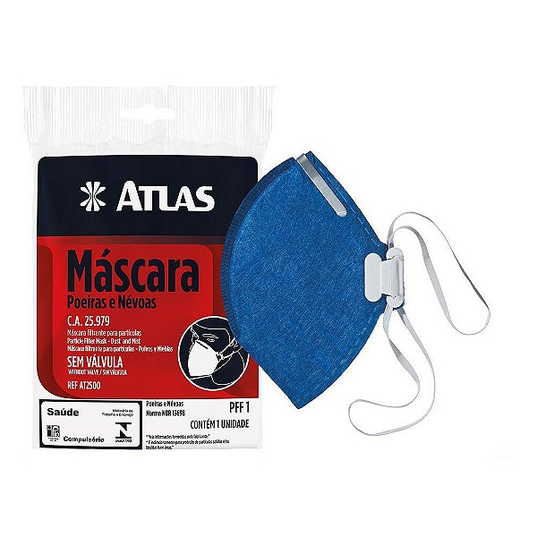 Mascara Atlas Feltro PFF1 Sem Valvula (Vermelha)