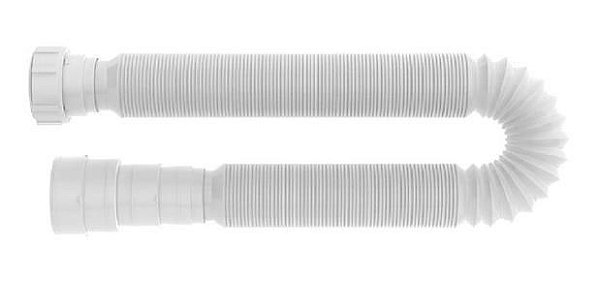 Sifão Sanfonado Blukit Pvc 1,5m  Branco