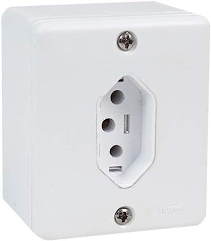 Plx Radial Branco Tomada Simples 10A