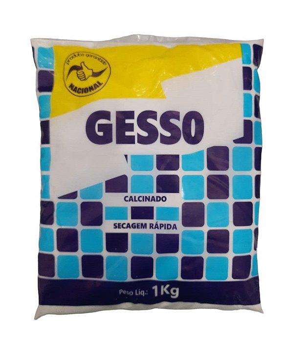 Gesso 1Kg Nacional Rapido