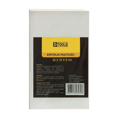 Esponja Multiuso Dtools 22x13x6