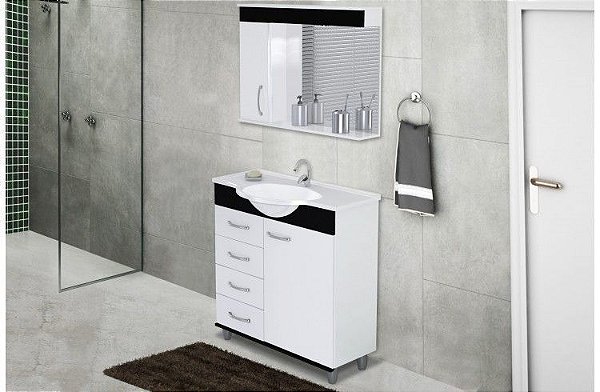 Kit Rorato Viena Completo 3 Peças Preto
