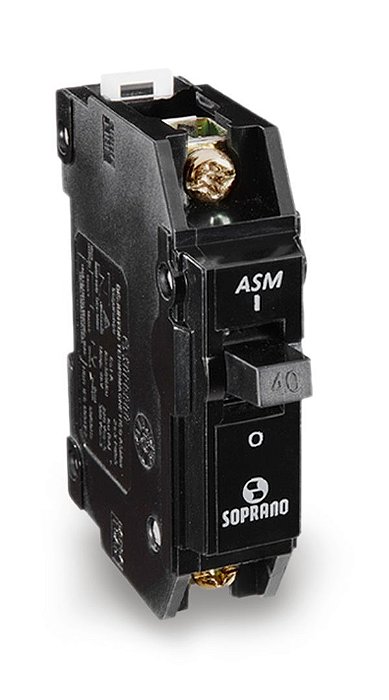 Disjuntor Soprano Preto Nema  1 X 50a