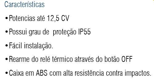 Chave Partida Direta Soprano Cps12 (9,0-13,0) 380v