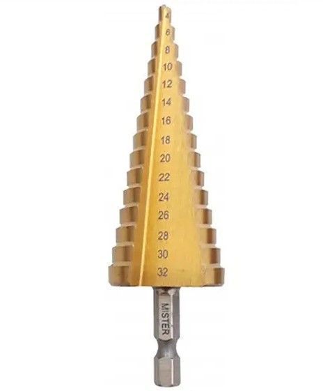 Broca Escalonada  (4-32) Mister Titanium