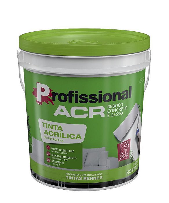 Tinta Acrilica Renner Acr Fosco 18l Branco