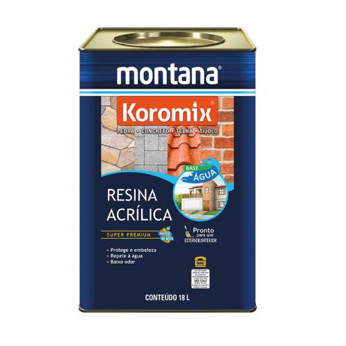 Resina Acrilica Montana 18 Litros Água Incolor