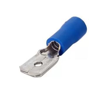 Terminal Pre-Isolado Tipo Luva Macho Cabo 2,5mm 15a - Azul (100un)