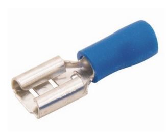 Terminal Pre-Isolado Tipo Luva Femea 2,5mm 15a - Azul (100un)