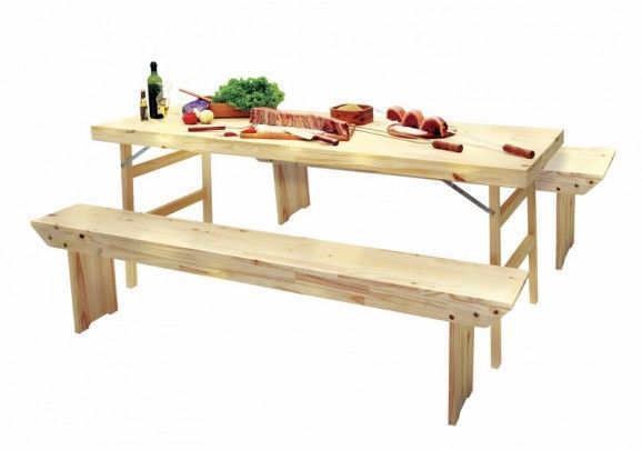 Conjunto Mesa/Bancos Naturalle Tramontina