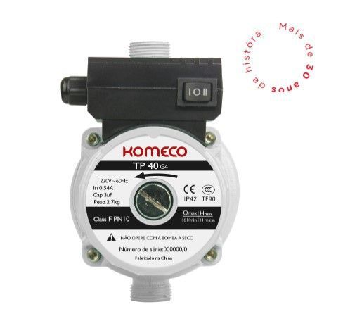 Pressurizador Agua Komeco Tp40 120w 220v Ferro