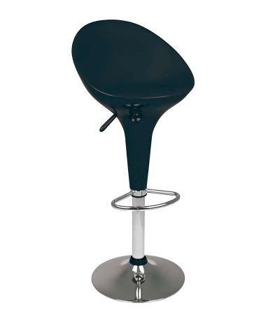 Banqueta Mor Lotus Com Encosto Preta