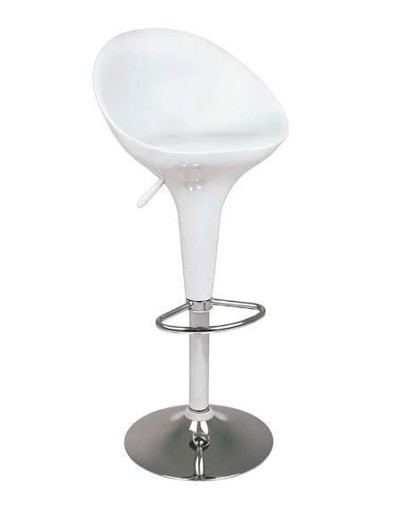 Banqueta Mor Lotus Com Encosto Branca