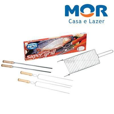 Conjunto Grelha Super Grill Mor