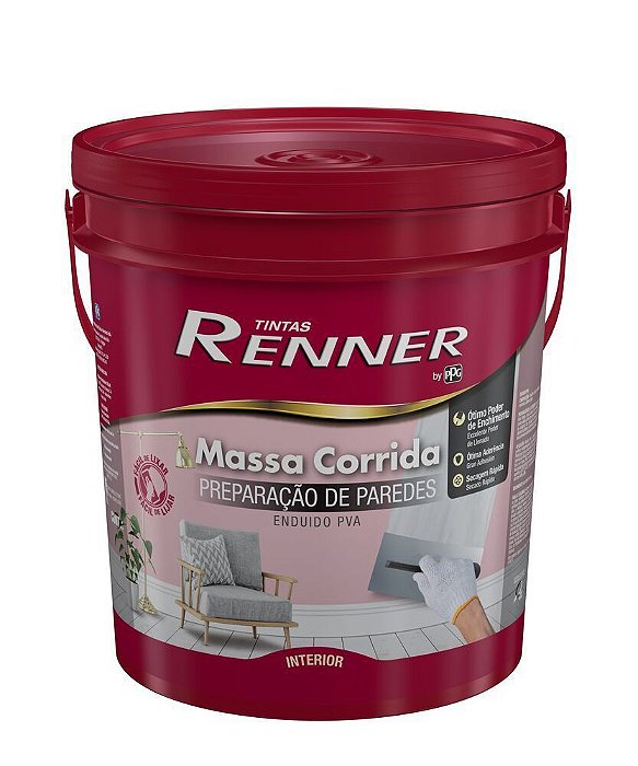 Massa Corrida Renner 25kg Premium Branca