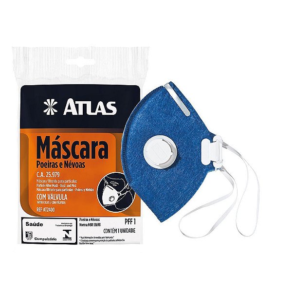 Mascara Atlas Feltro Pff1 C/Valvula (Laranja)
