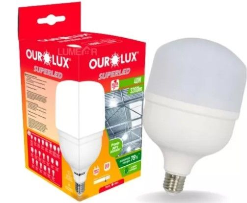 Lampada Bulbo Led  40w 6500k E27 Ourolux