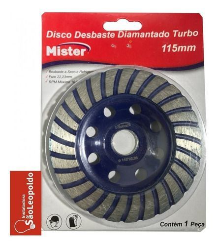 Disco Desbaste 4.1/2 Mister