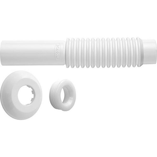 Tubo Ligacao Ajustavel Blukit 260mm Branco