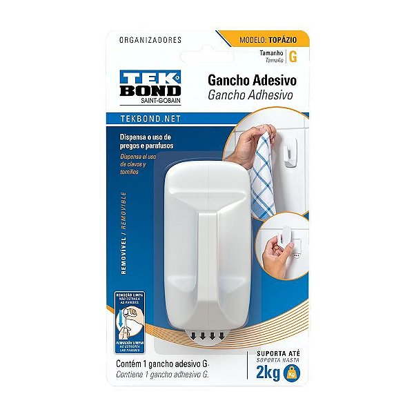 Gancho Adesivo Tekbond Topazio G C/1