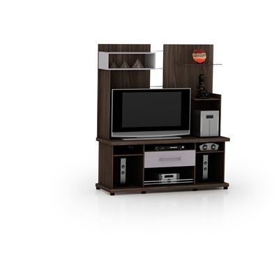 Caloma Estante Painel C/Cor Met 132vt Carv/Tecido