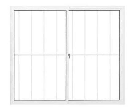 Mgm Janela Correr 2 F Mov Grade Vidro 100x100 Bran