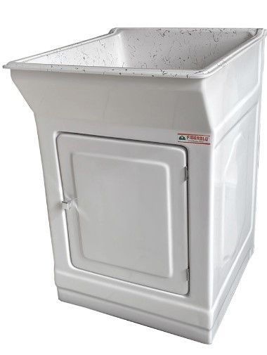 Tanque Fiberblu Marmorite 40lt Granitado Branco