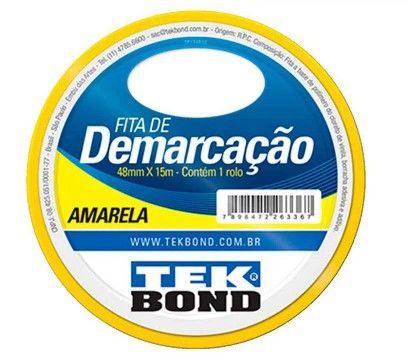 Fita Demarcacao 48x15m Tekbond Amarela