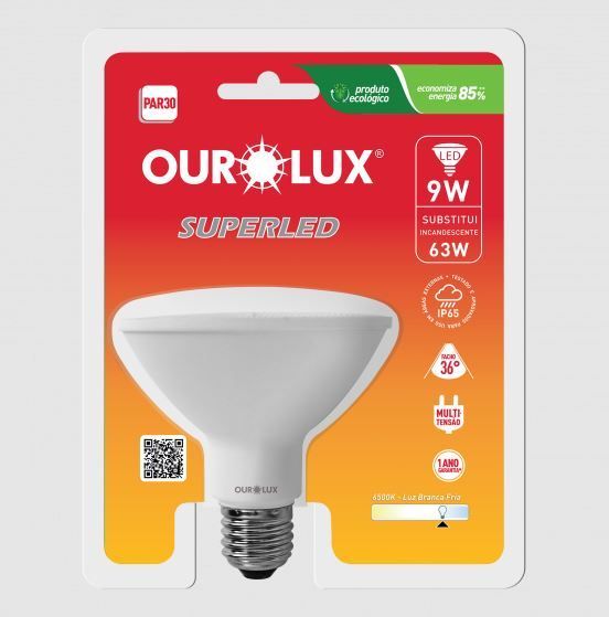 Lâmpada Par30 Led 9w 6500k Ourolux