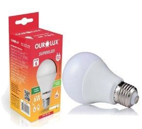 Lampada Bulbo Led   6w 6500k E27 Ourolux Biv