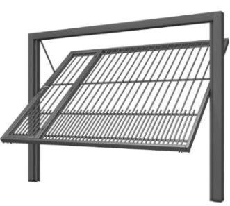 Portao Mecal Contrapeso Grade Dir 220x303