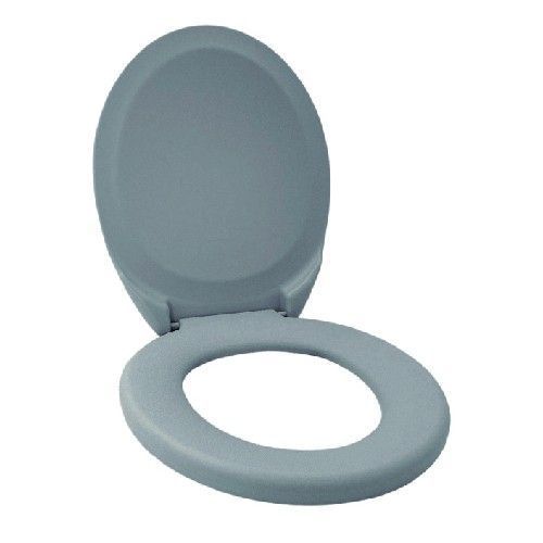 Assento Sanitario Almofadado Metasul Cinza Esc