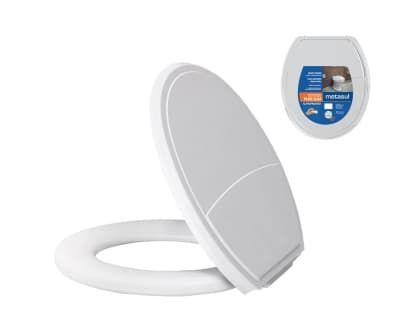 Assento Sanitario Almofadado Metasul Slim Branco