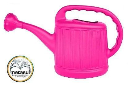 Regador 6l Litros Metasul - Rosa
