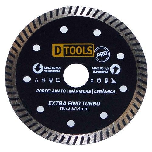 Disco Diamantado  4.3/8 Turbo Porcelanato Dtools