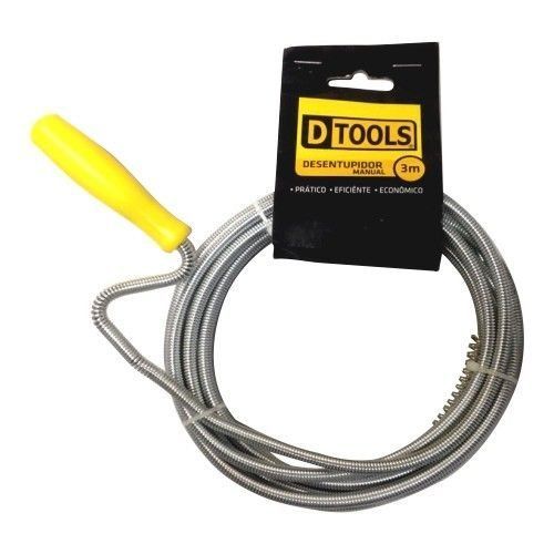 Desentupidor Vaso Manual 3m Dtools