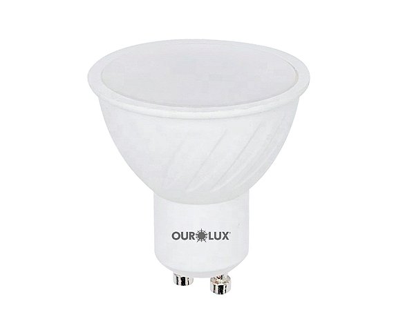 Lampada Dicroica Led Gu10 Mr16 7w Biv 6500k Ourolux