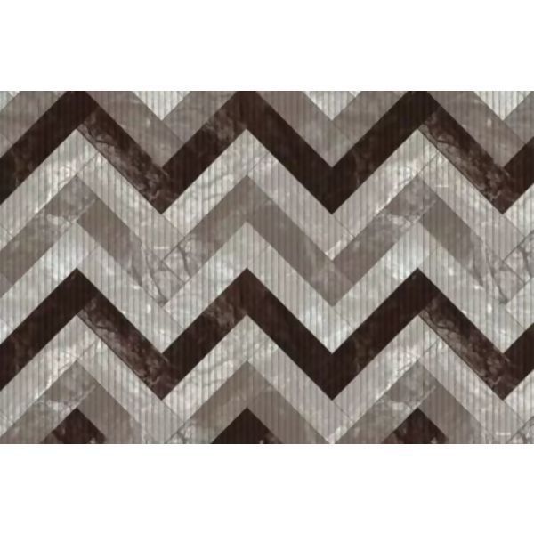 Tapete Kapazi 43cm Tropical Zig Marmore Marrom