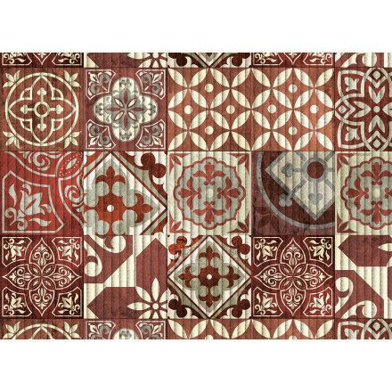 Tapete Kapazi 43cm Tropical Azulejo Ceramica