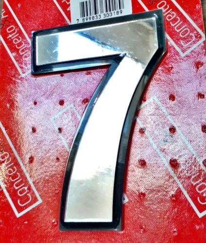 Numeral 10cm N.7 Espelhado
